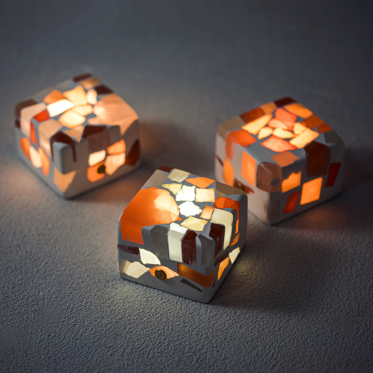 The Artisan Amber Stone Lamp