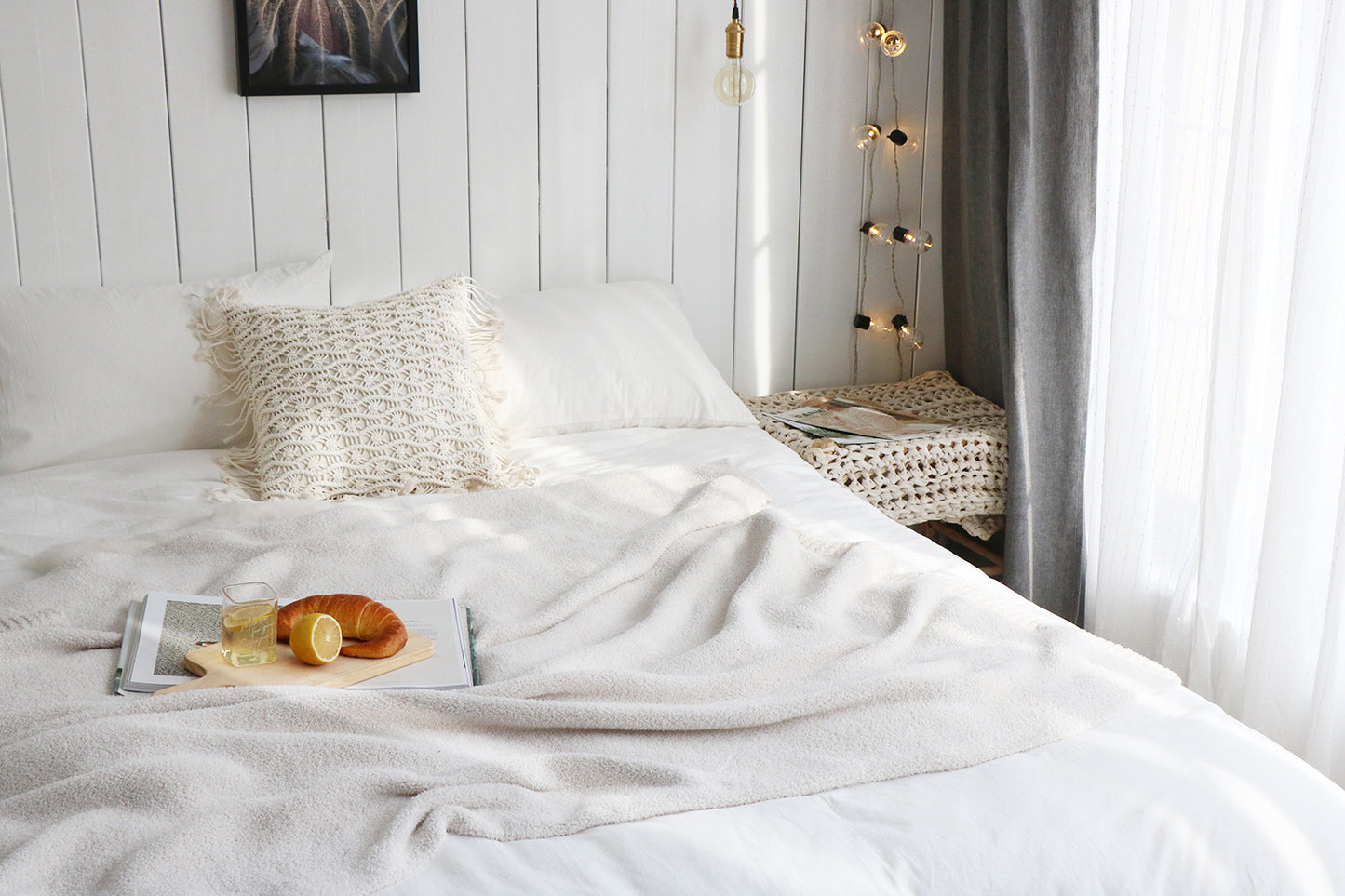 The Essential Textured Lounge Throw | Muted Sage