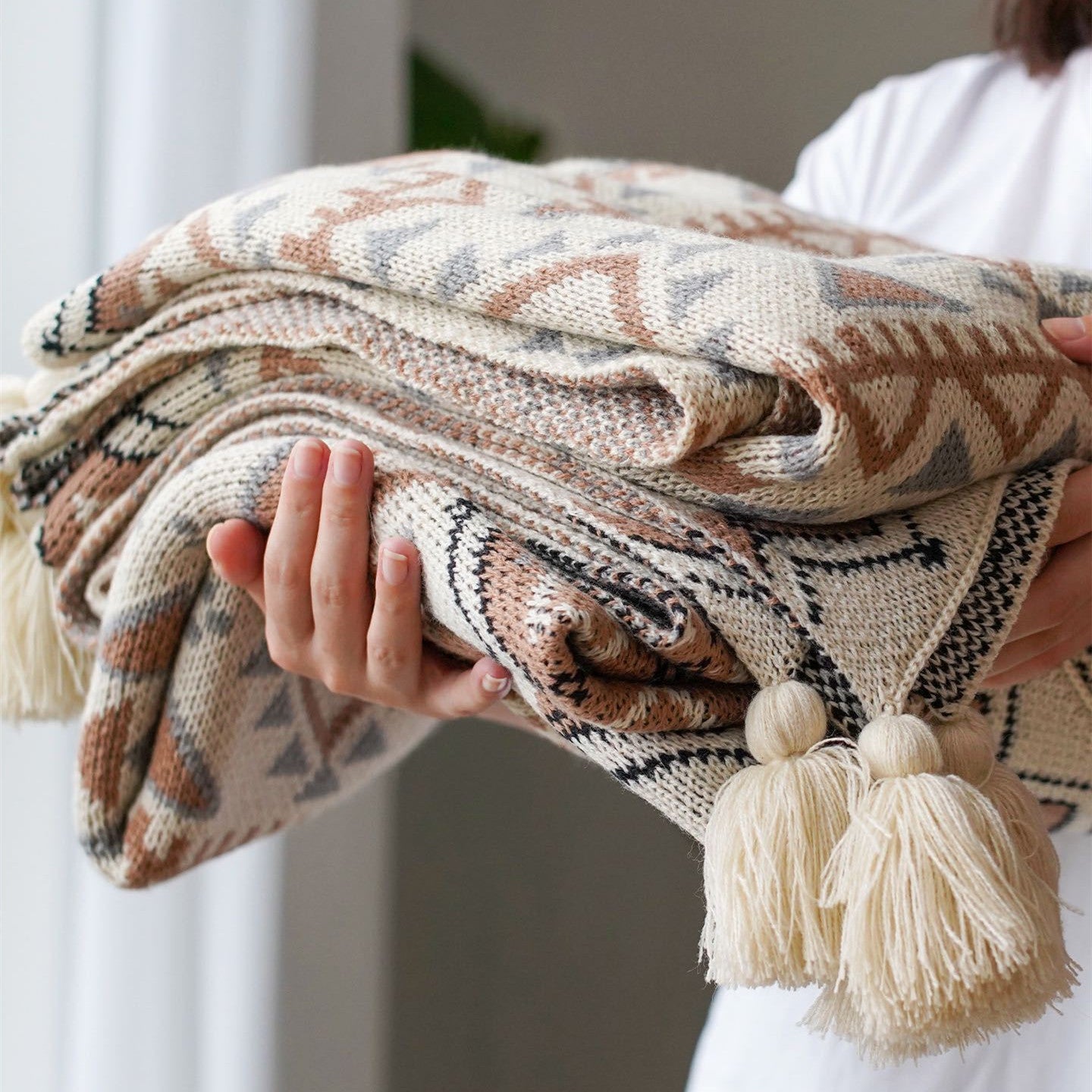The Artisan Fringed Lounge Throw