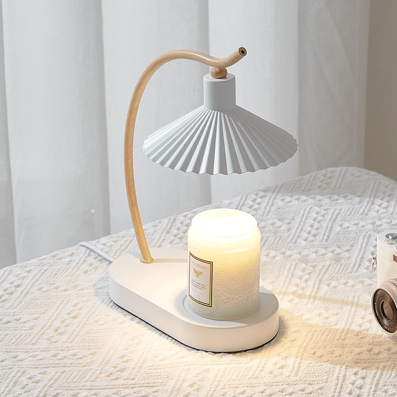 The Pleated Halo Candle Warmer - Noir