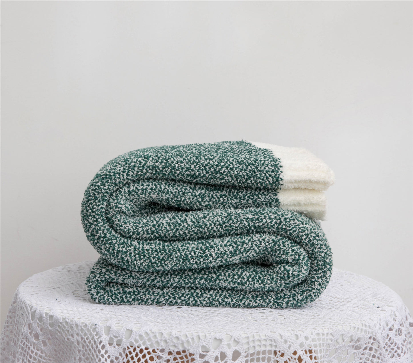 The Essential Textured Lounge Throw | Muted Sage